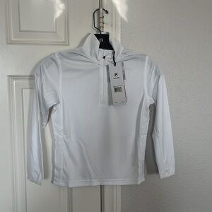 Fila Kid’s White Half Zip Jacket